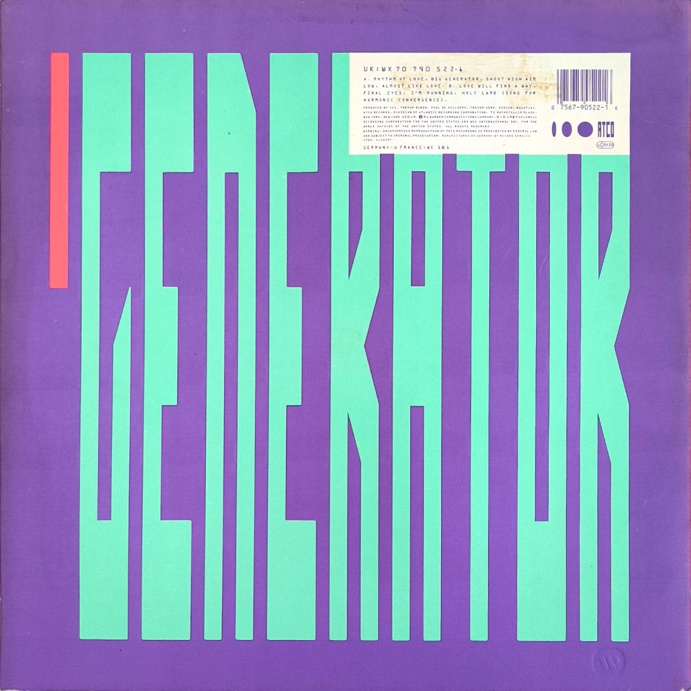 Yes - Big Generator (LP)