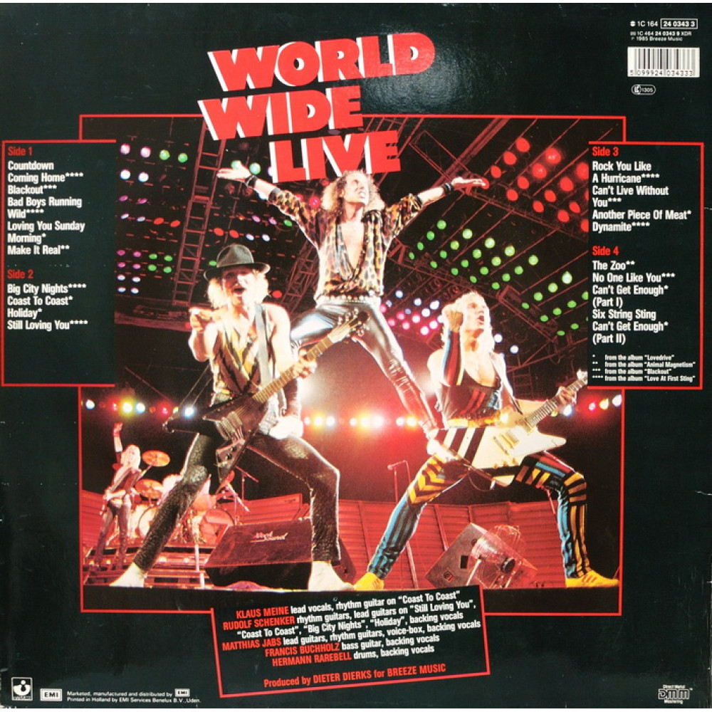 Scorpions, World Wide Live  (G/f.+ Poster) (2 LP)