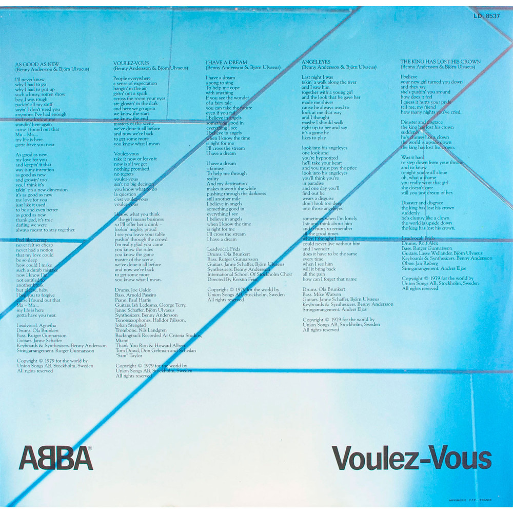 ABBA, Voulez-Vous (Orig.) (Ins.) (Fr.) (LP)