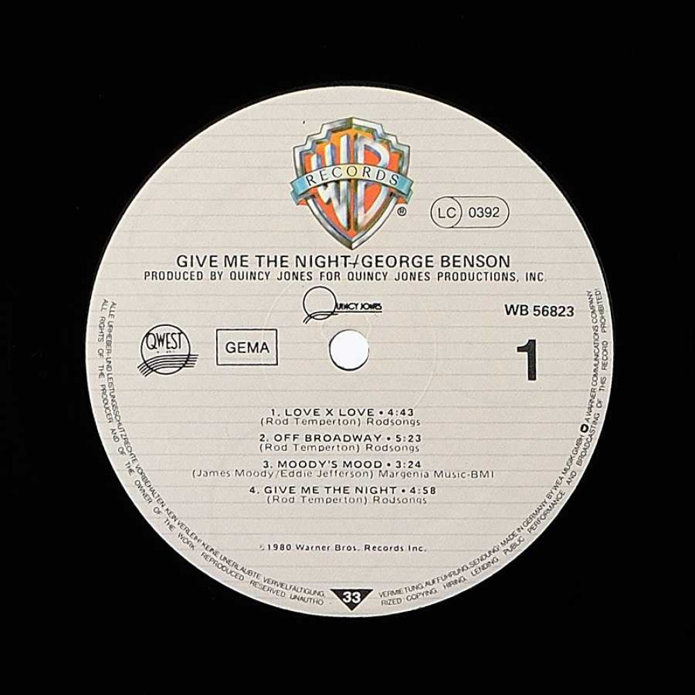 George Benson, Give Me The Night (LP)