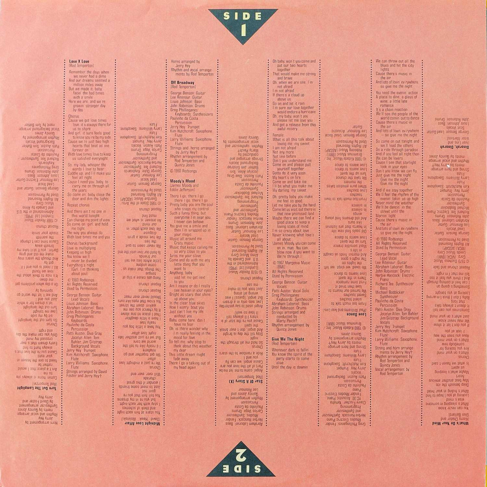 George Benson, Give Me The Night (LP)