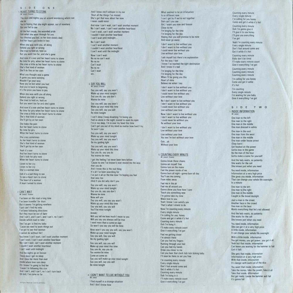 Foreigner - Inside Information (LP)