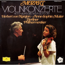 Mozart, Violinkonzerte Nr.3,nr.5 (Mutter,karajan) (LP)