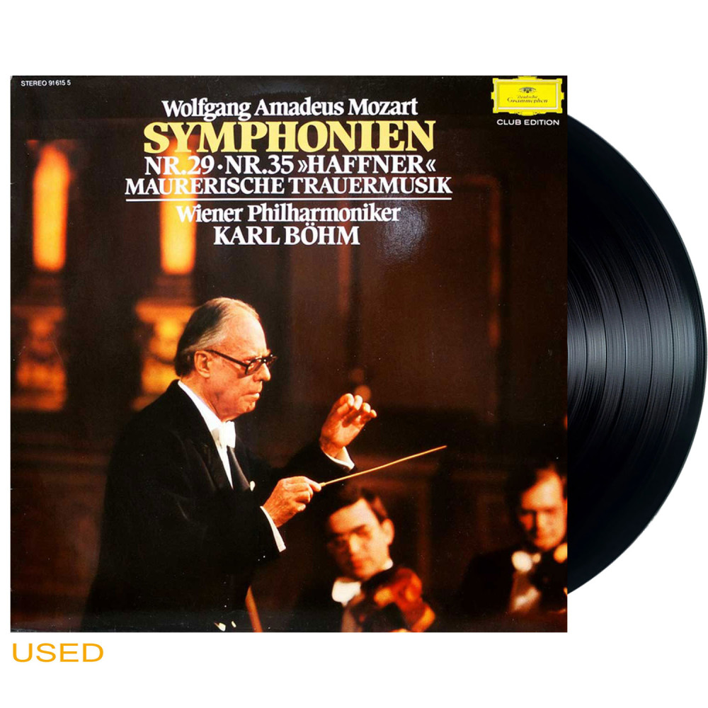 Wolfgang Amadeus Mozart, Wiener Philharmoniker, Karl Böhm – Symphonien Nr.29 & Nr.35 / Maurerische Trauermusik (LP)