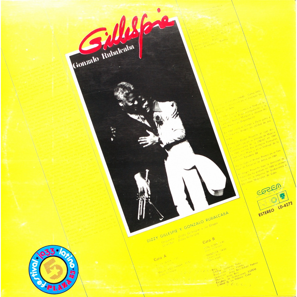 Dizzy Gillespie Y Gonzalo Rubalcaba, En Vivo (LP)