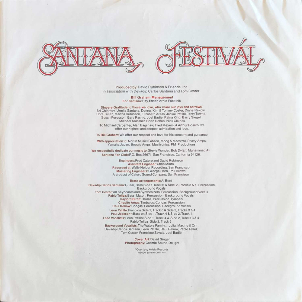 Santana - Festival (LP)
