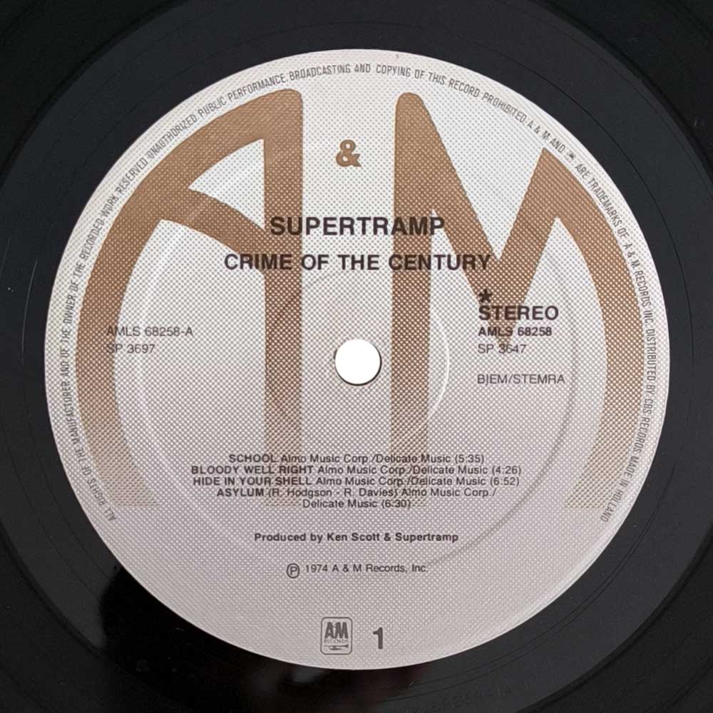 Supertramp - Crime Of The Century (LP)