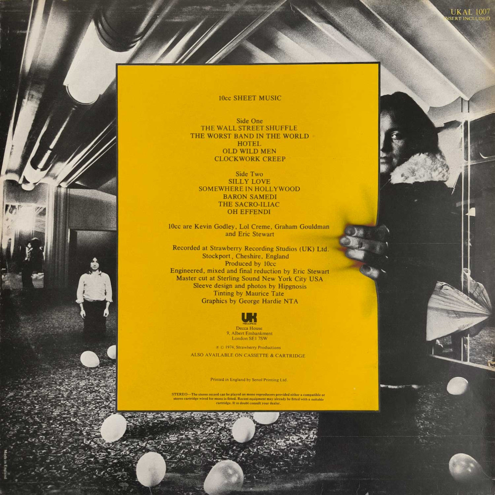 10cc - Sheet Music (LP)