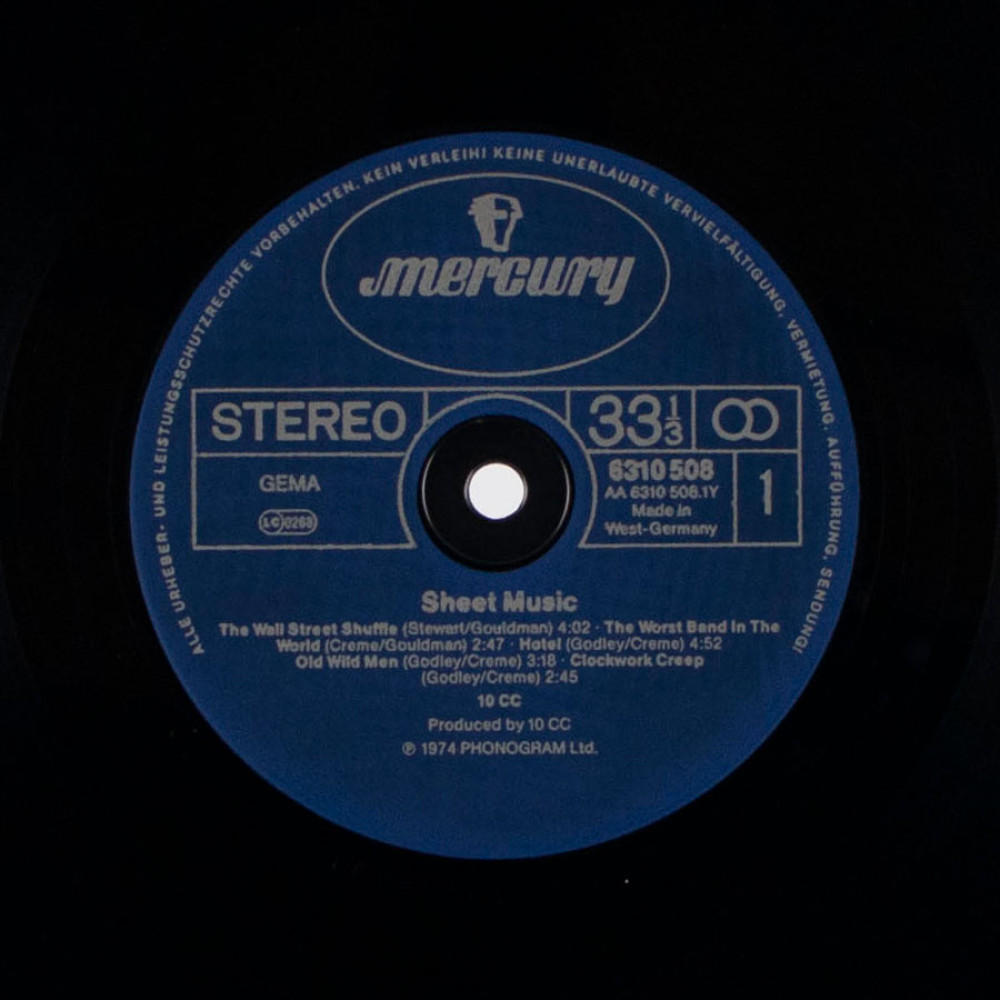 10cc - Sheet Music (Orig., Uk) (LP)