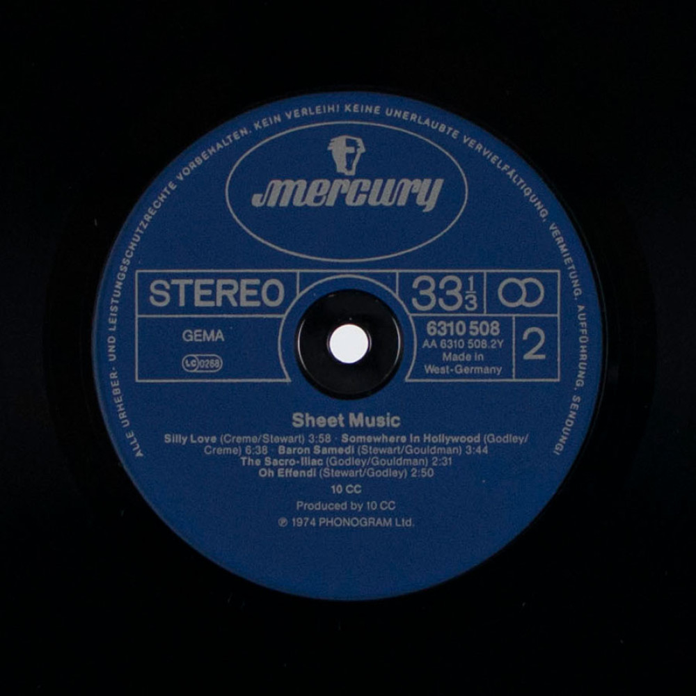 10cc - Sheet Music (Orig., Uk) (LP)