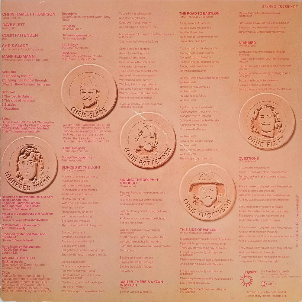 Manfred Mann's Earth Ban - The Roaring Silence (LP)