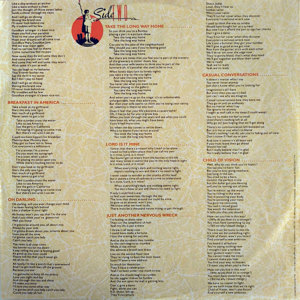 Supertramp - Breakfast In America (Ins.)  (LP)