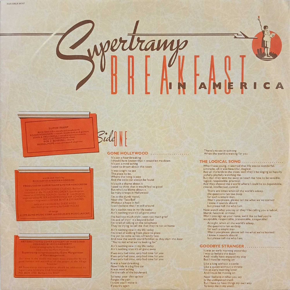 Supertramp - Breakfast In America  (LP)