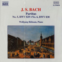 Bach, Partitas N5 & N6 ( Wolfgang Rübsam, Piano) (CD)