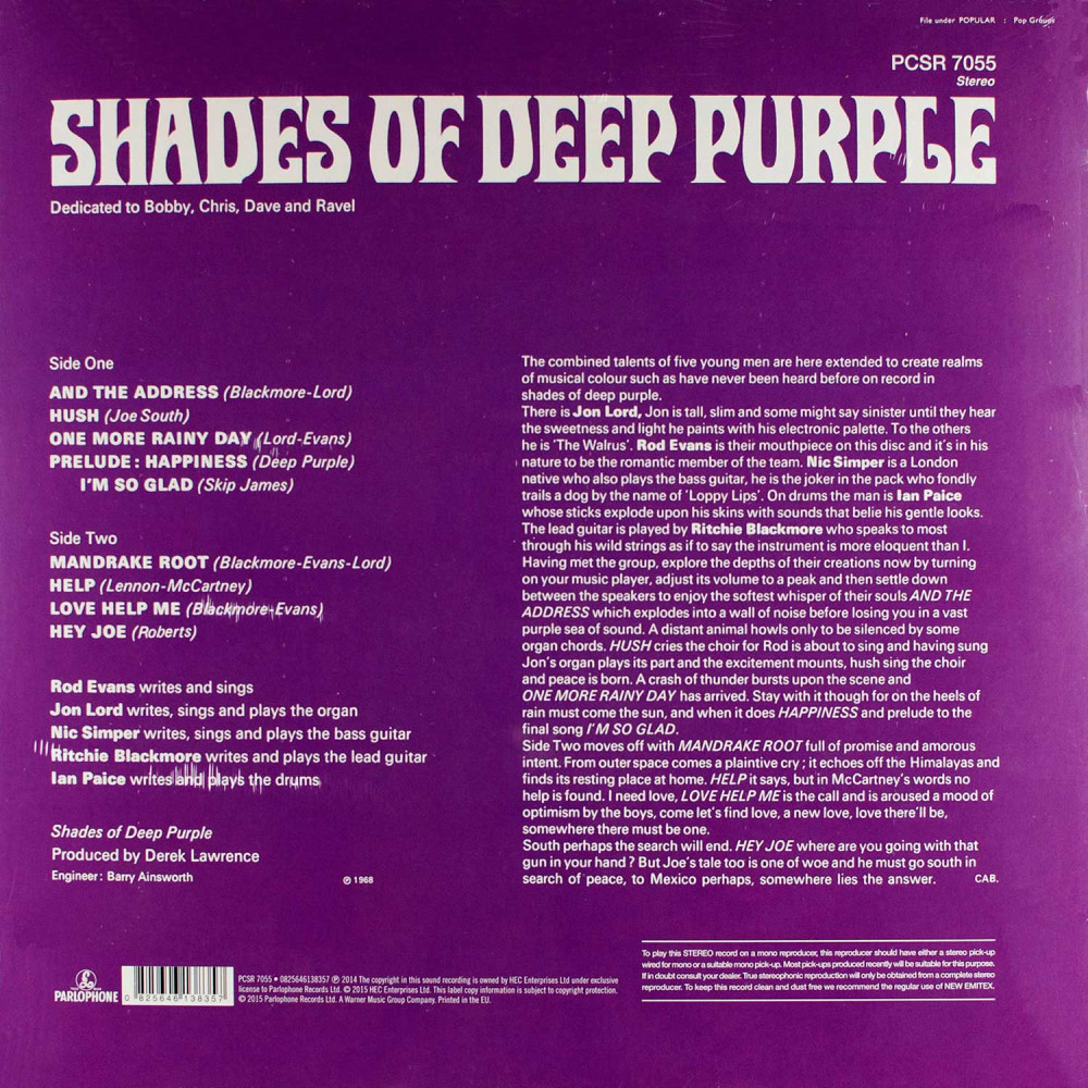 Deep Purple - Shades Of Deep Purple (LP)