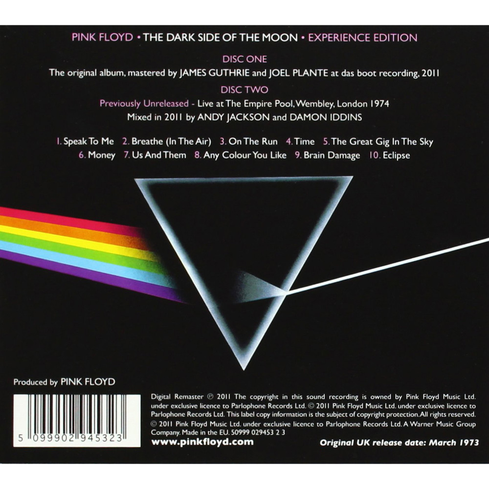 Pink Floyd - The Dark Side Of The Moon | Experience Version (2 CD)
