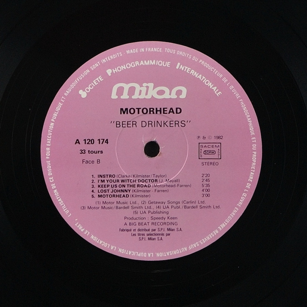 Motorhead - Beer Drinkers (1St Press) (LP)