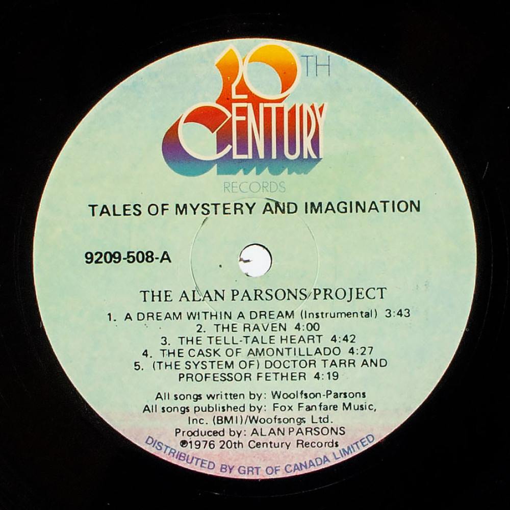 The Alan Parsons Project, Tales Of Mystery And Imagination (G/f, Ins.) (LP)