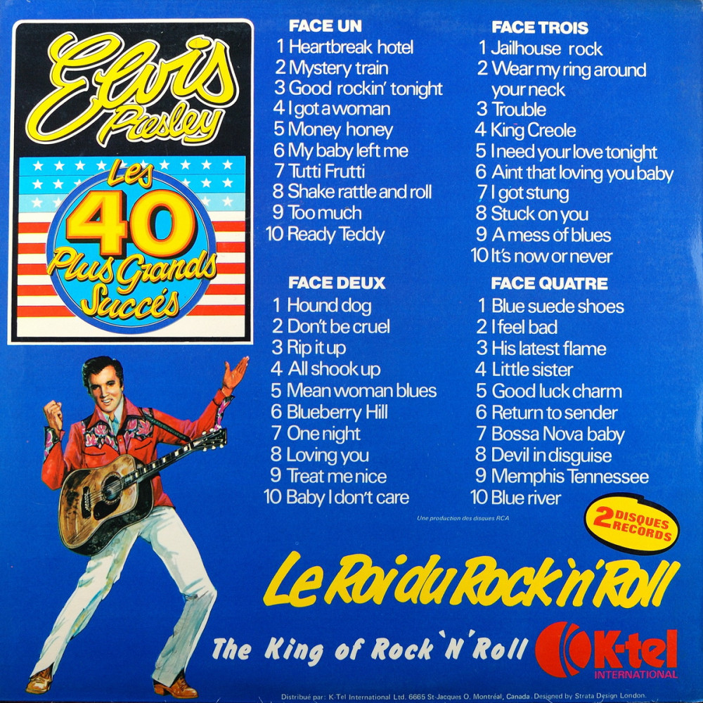 Elvis Presley, Les 40 Plus Grands Succes (Canada) (2 LP)