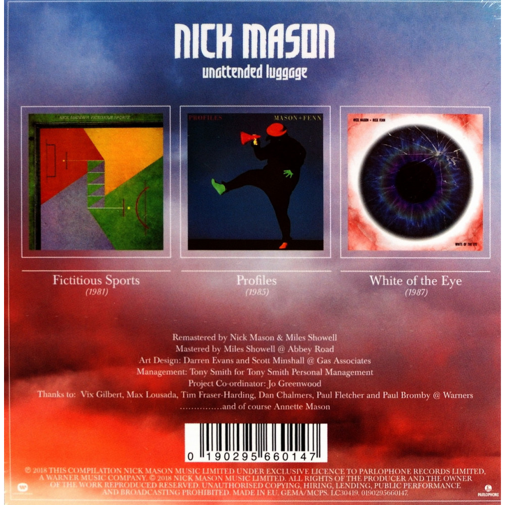 Nick Mason - Unattended Luggage (3 CD)