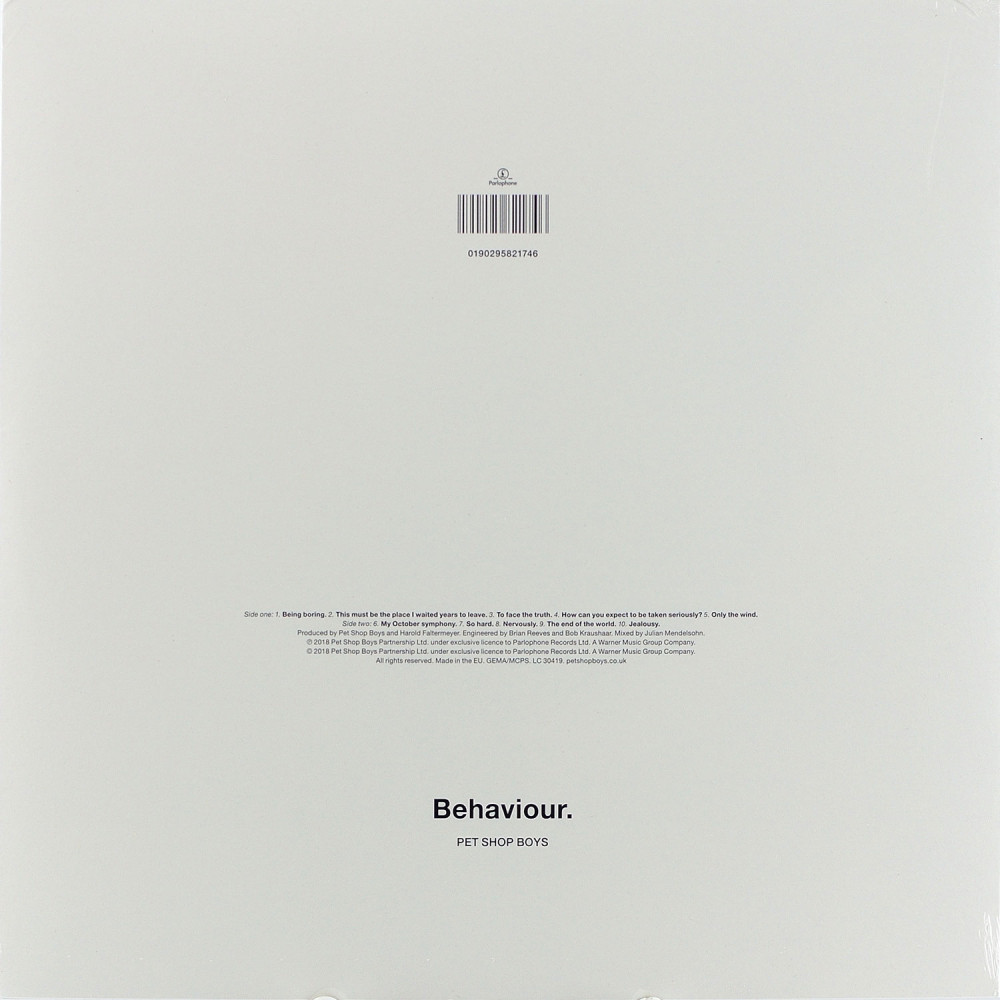Pet Shop Boys - Behaviour (LP)