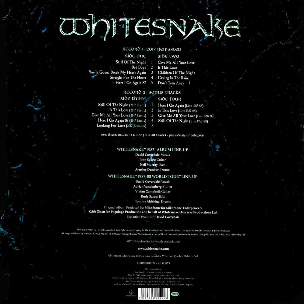 Whitesnake - 1987 | 30Th Anniversary Edition (2 LP)