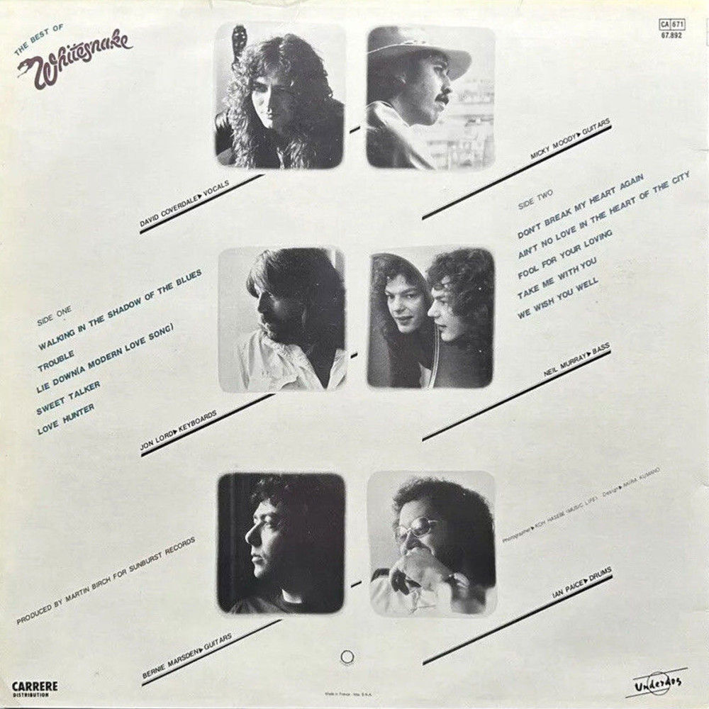 Whitesnake - The Best Of Whitesnake (1St Press) (LP)
