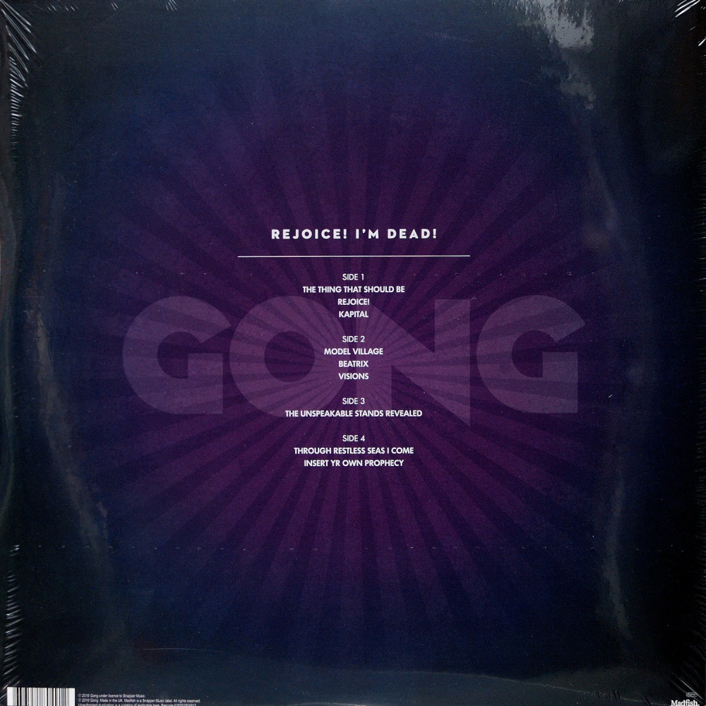 Gong - Rejoice! I M Dead! (2LP)