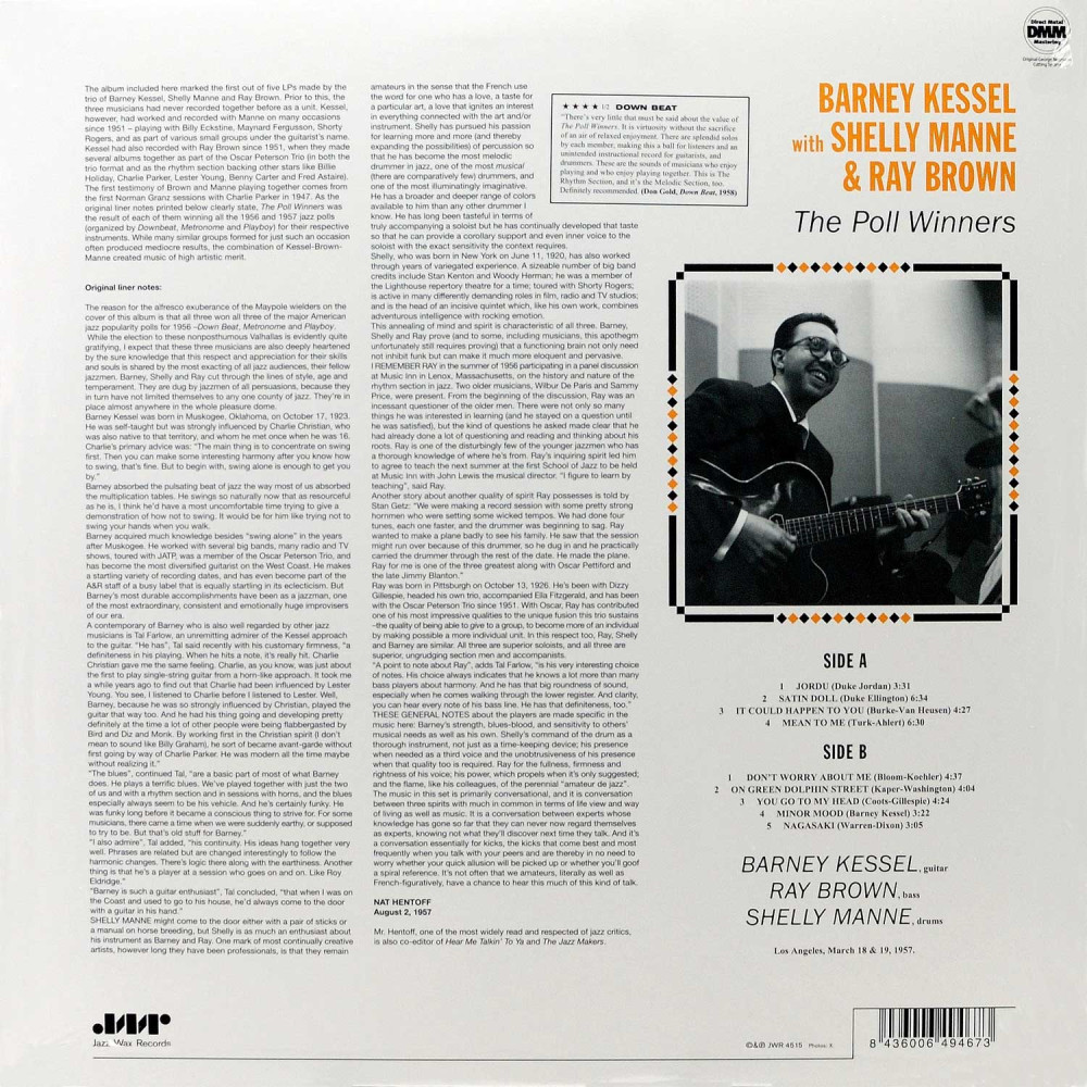 Barney Kessel & Ray Brown - The Poll Winners (LP)