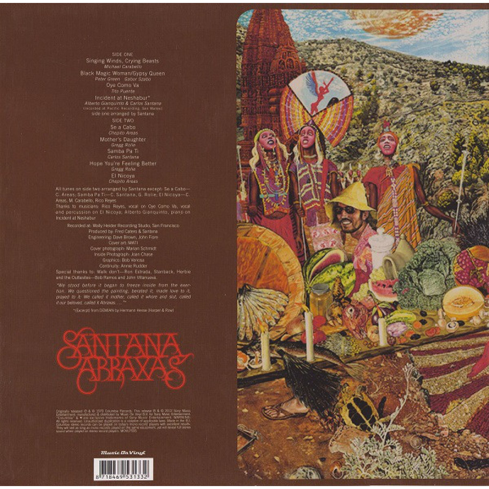 Santana, Abraxas (1970) (G/f) (180 Gram Audiophile Vinyl) (LP)