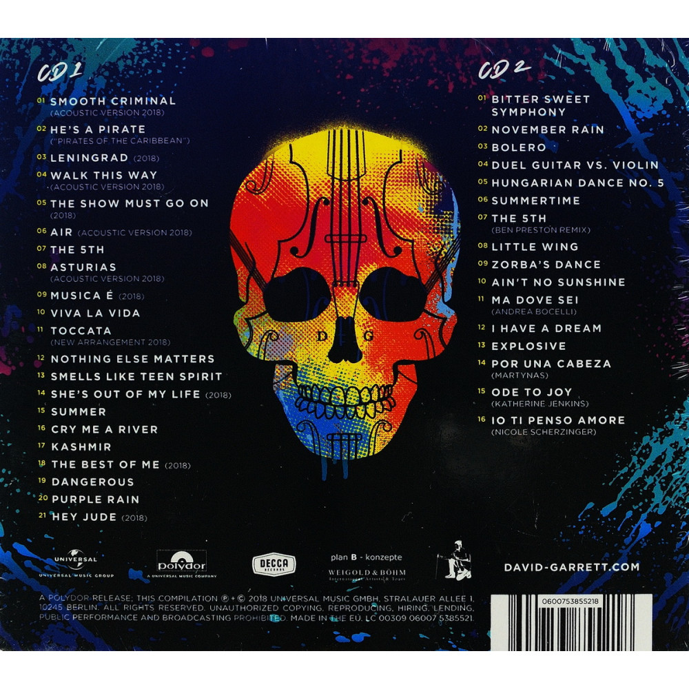David Garrett, Unlimited Greatest Hits (2 CD Deluxe Version)