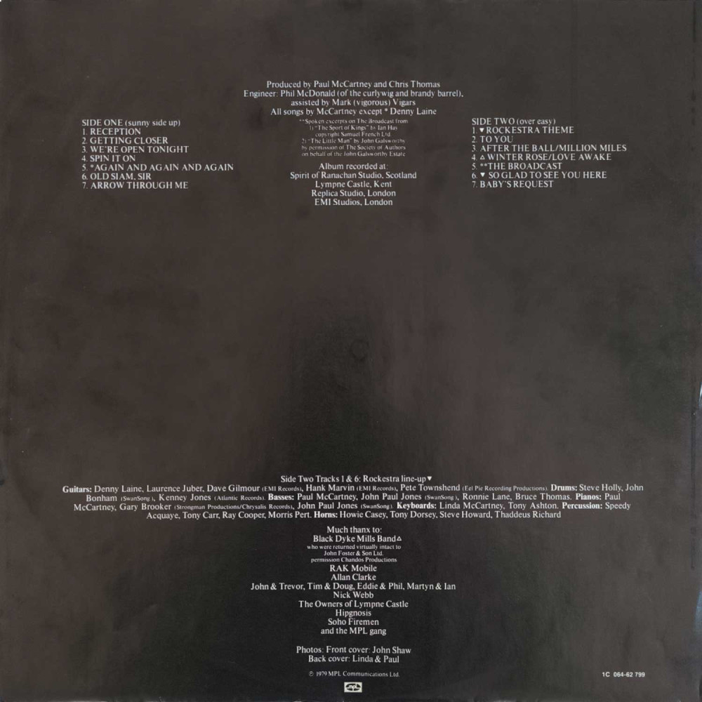 Wings - Back To The Egg  (LP)