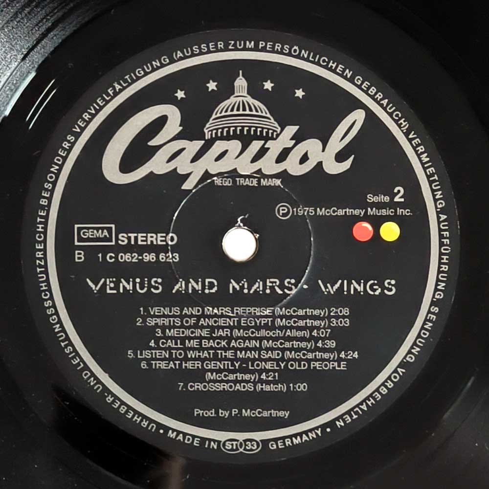 Wings - Venus And Mars (G/f) (LP)