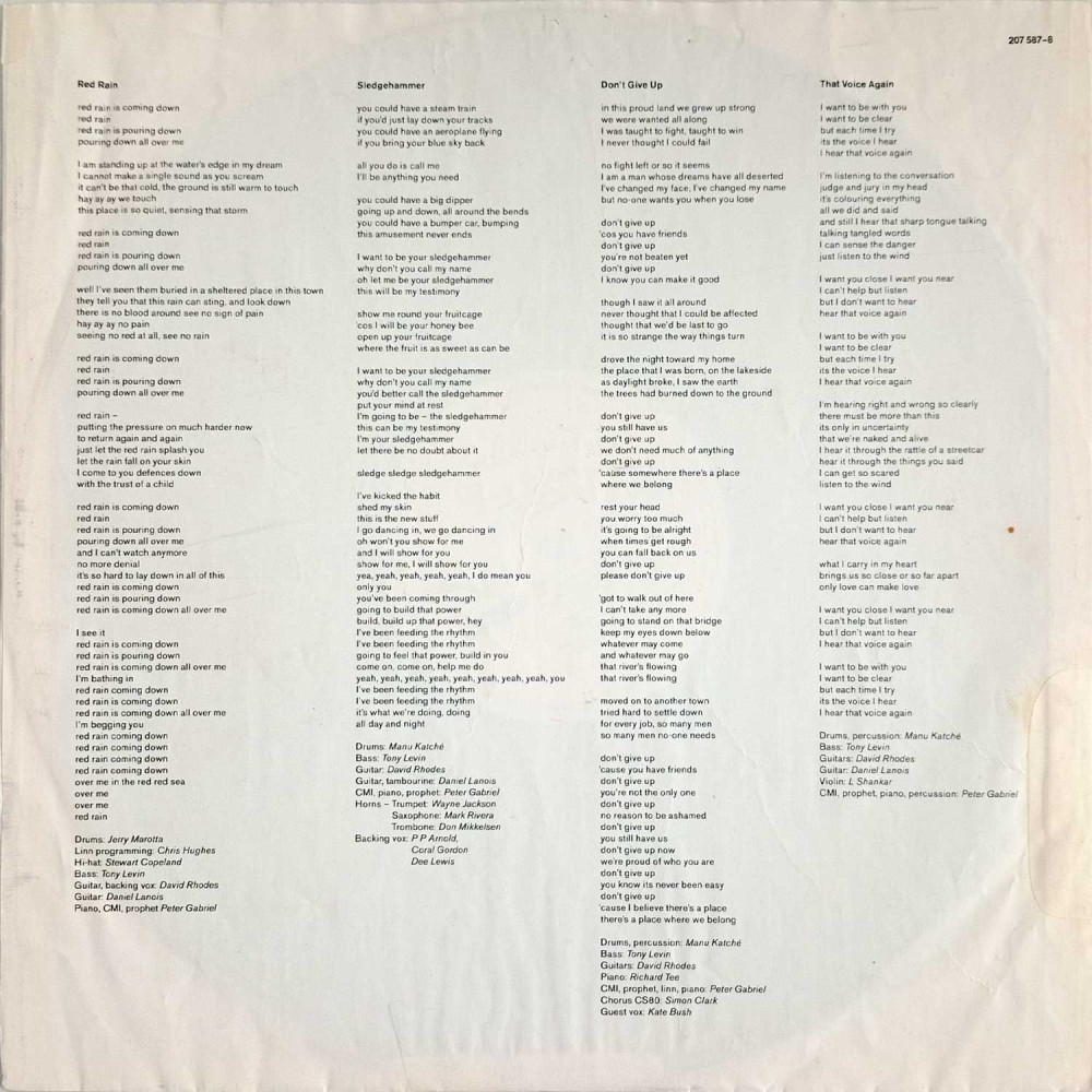 Peter Gabriel - So (LP)