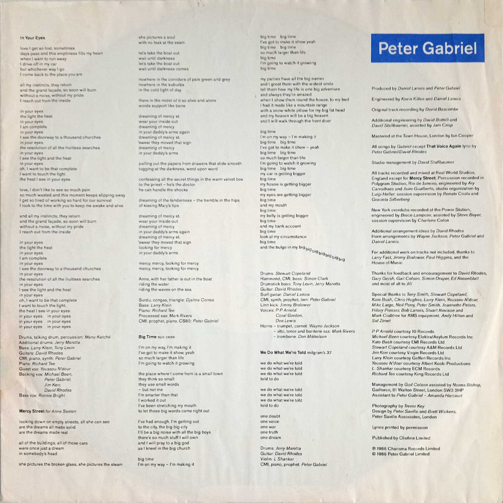 Peter Gabriel - So (LP)