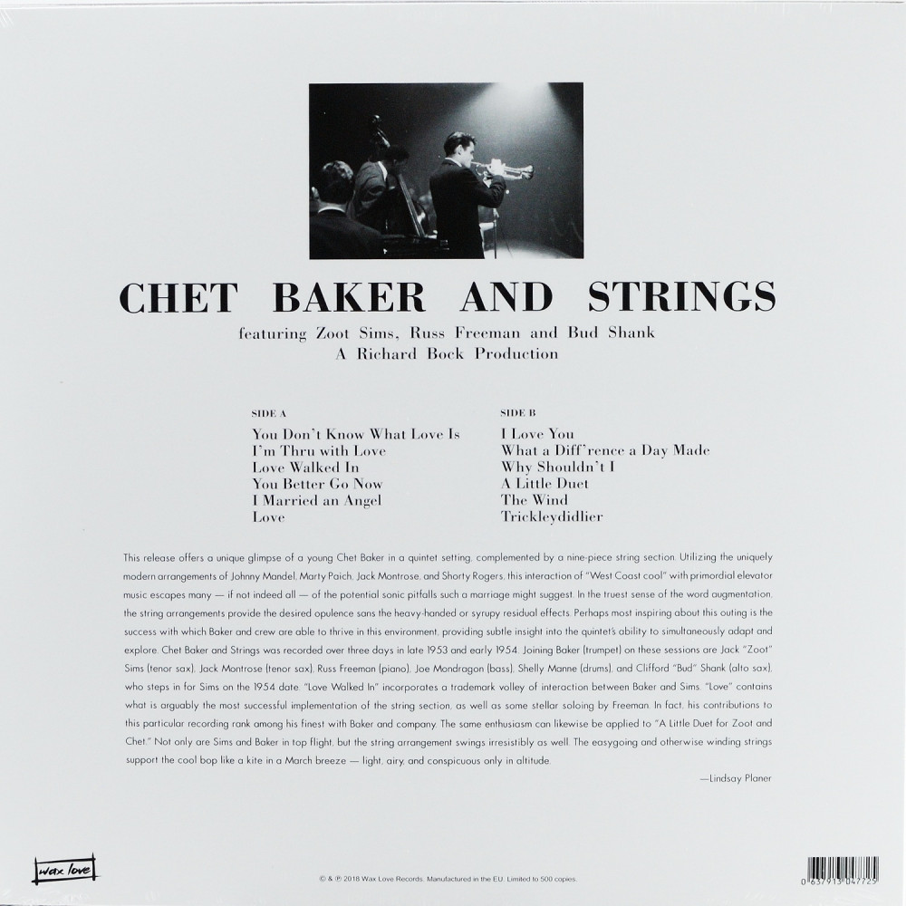 Chet Baker - Chet Baker & Strings (LP)
