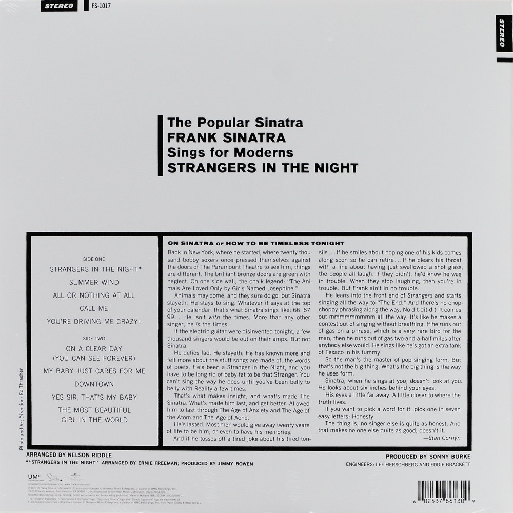 Frank Sinatra - Strangers In The Night (LP)