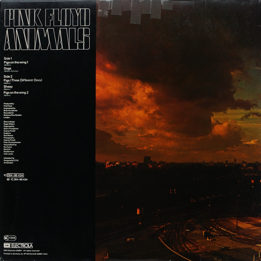 Pink Floyd, Animals (1St Press) (G/f) (Ins.) (LP)