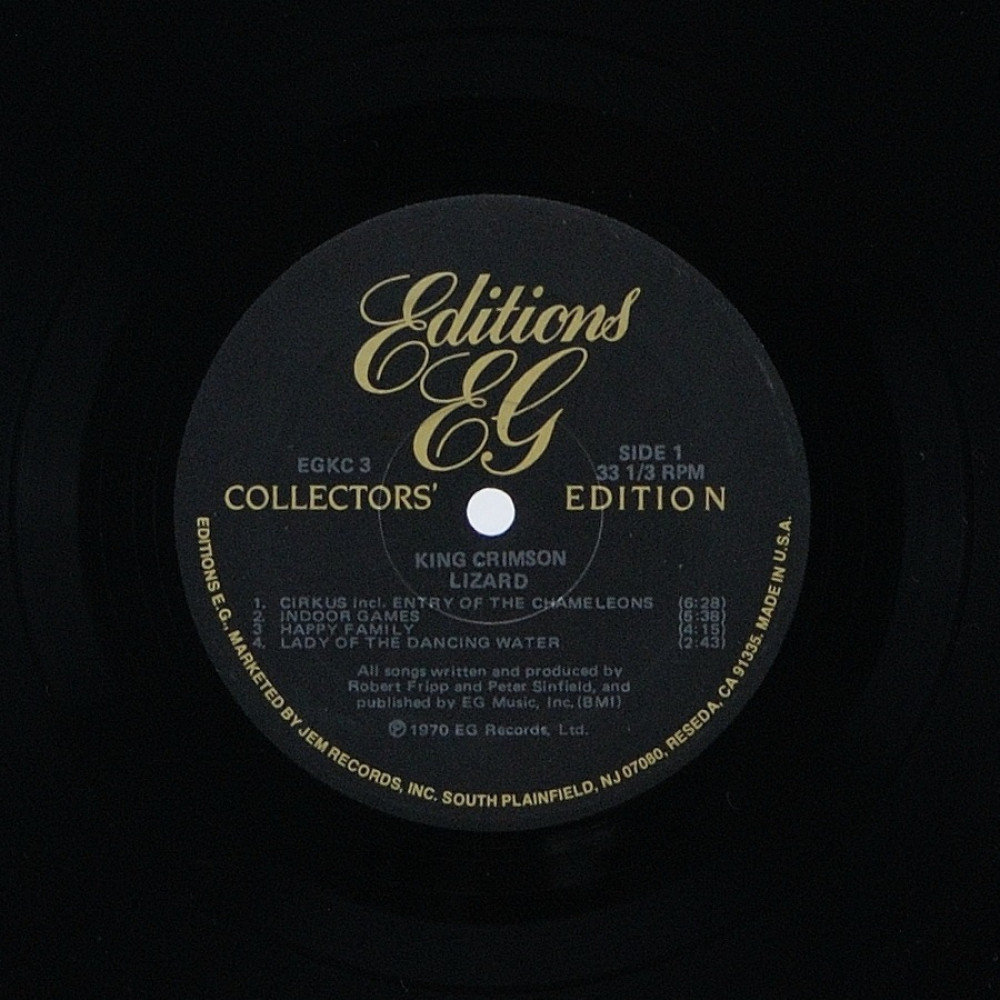 King Crimson, Lizard (1970) (USA) (Collectors` Edition) (G/f) (LP)