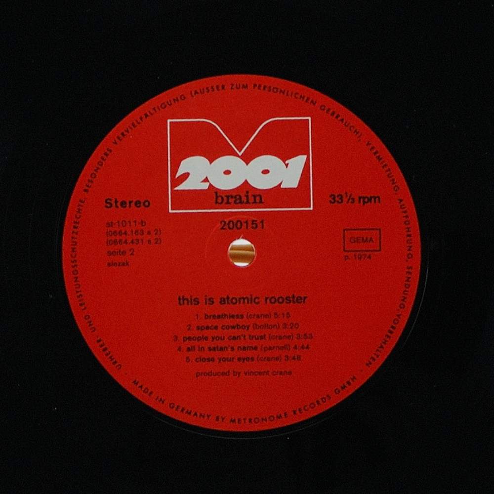 Atomic Rooster, This Is Atomic Rooster (Made In England) (1972) (LP)