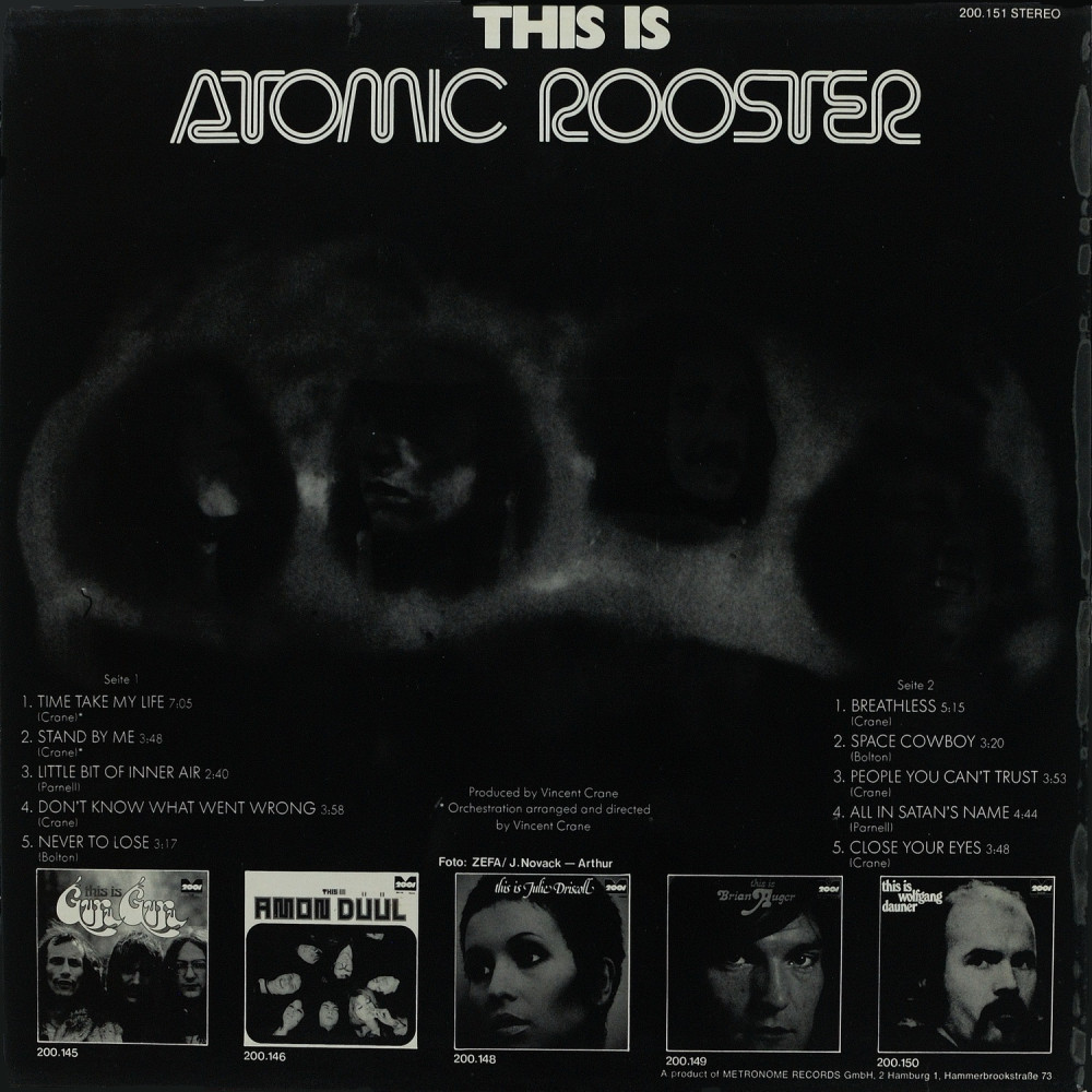 Atomic Rooster, This Is Atomic Rooster (Made In England) (1972) (LP)