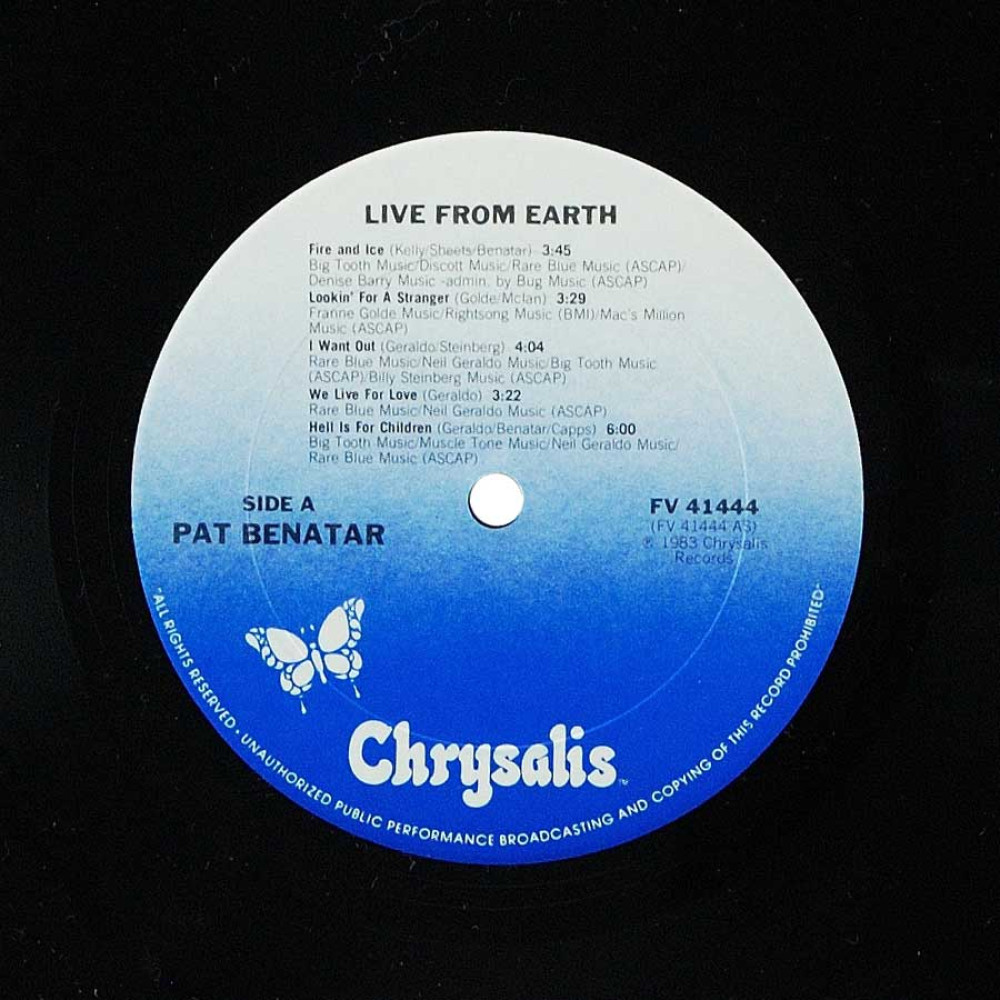 Pat Benatar - Live From Earth (LP)