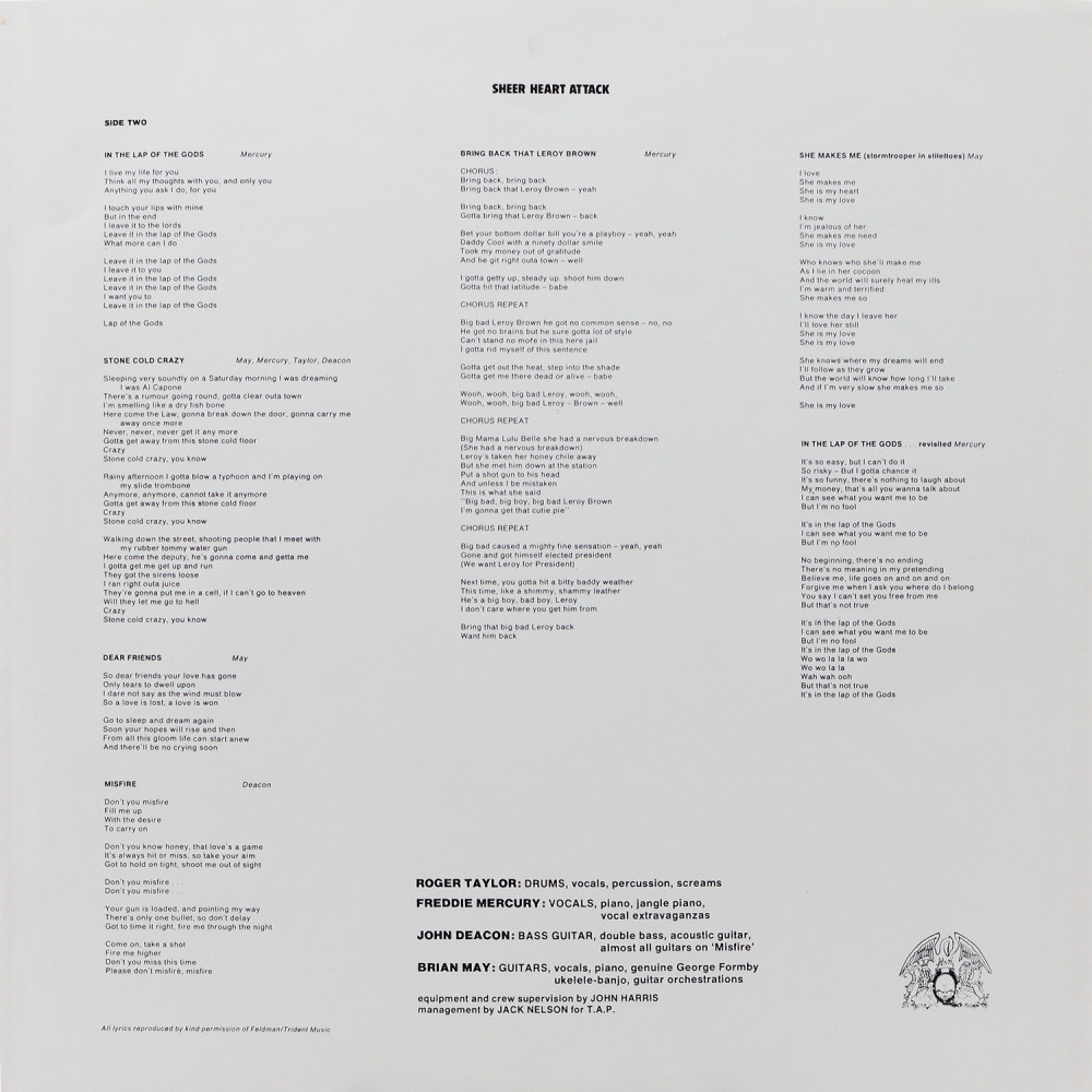 Queen - Sheer Heart Attack (Ins.) (LP)