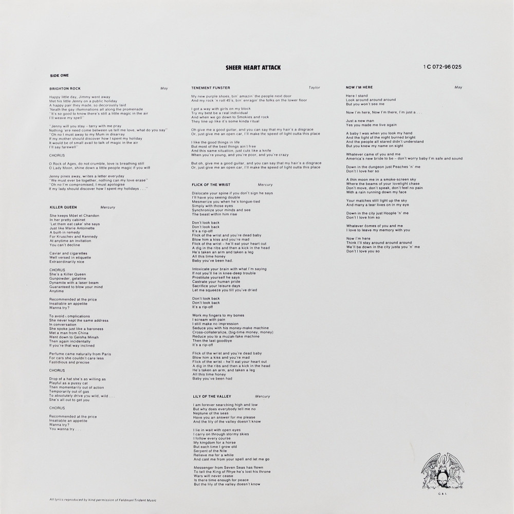Queen - Sheer Heart Attack (Ins.) (LP)