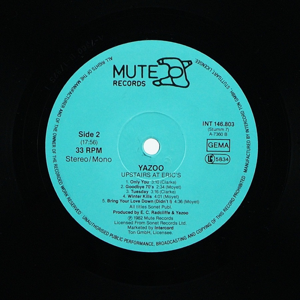 Yazoo, Upstairs At Eric`s (LP)