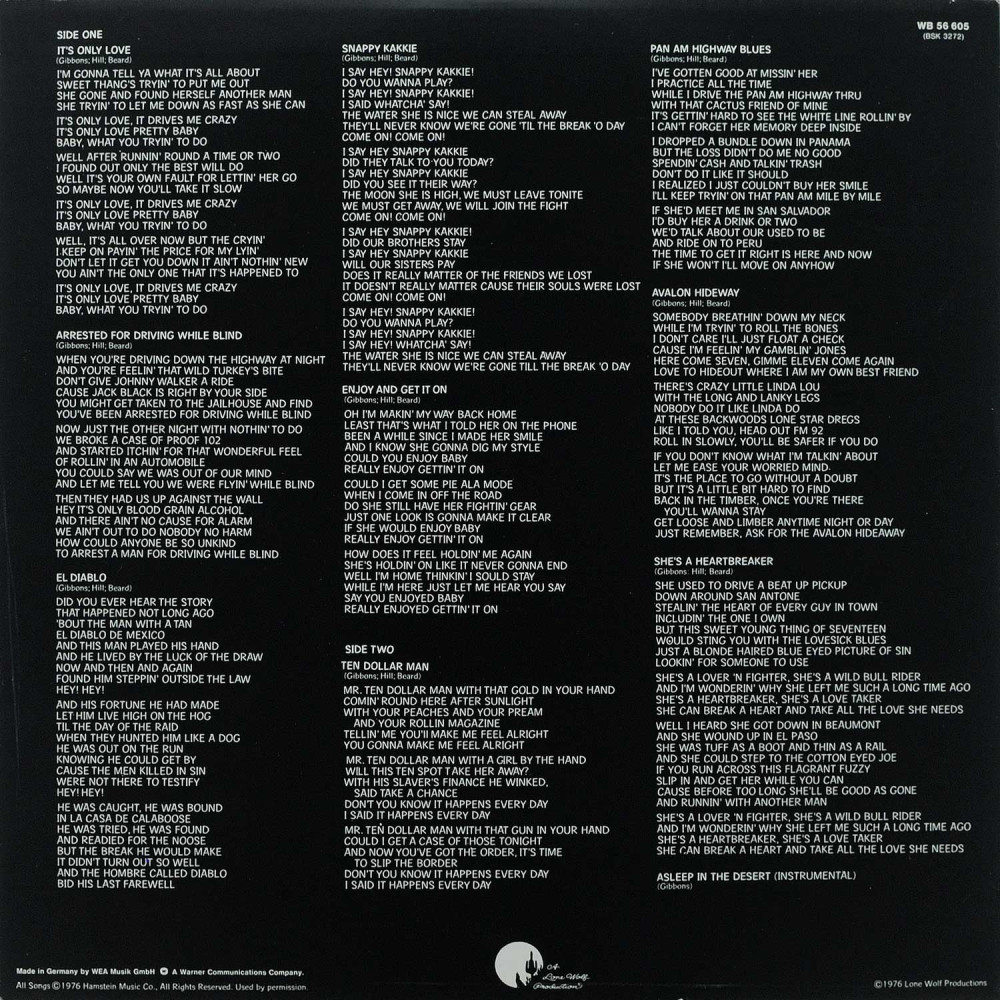 ZZ Top - Tejas (1St press) (LP)