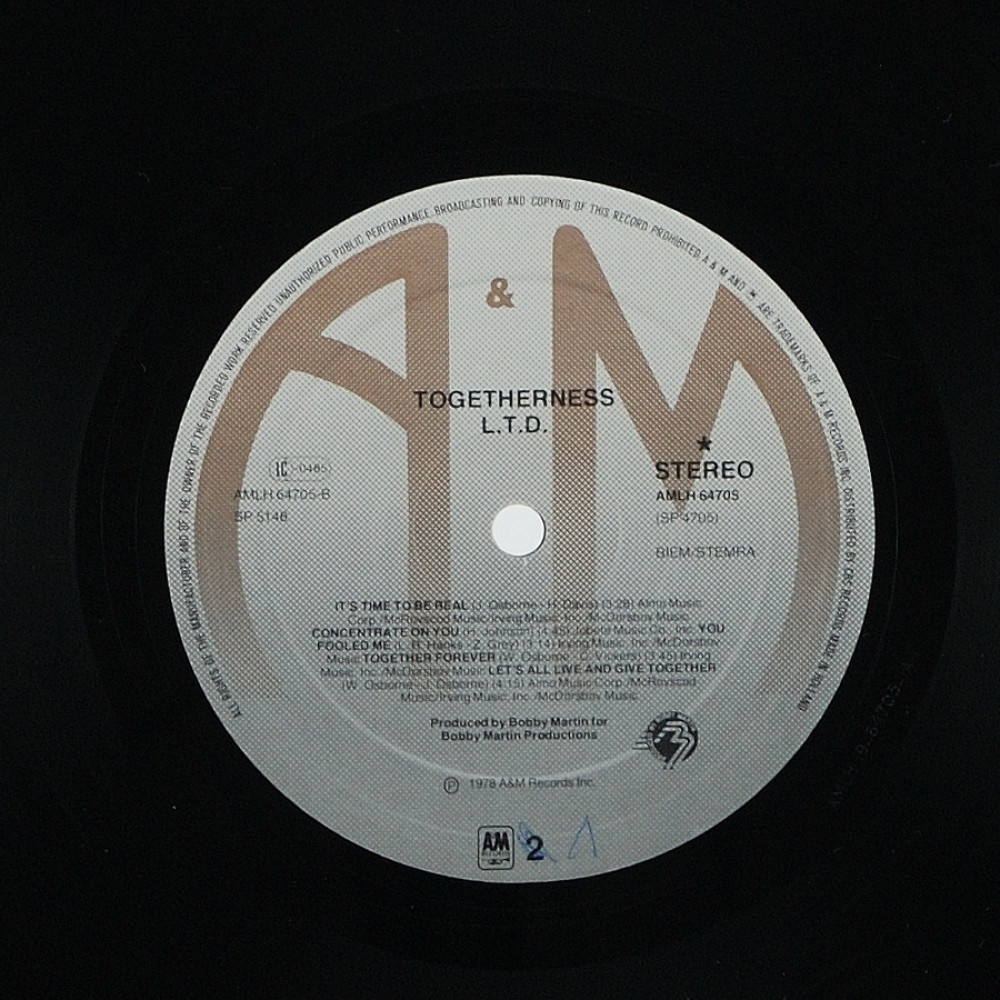 L.T.D, Togetherness (Ins.) (LP)