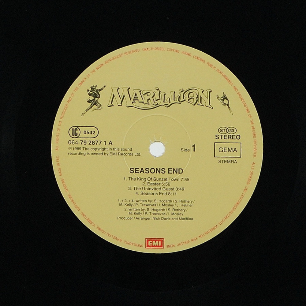 Marillion, Seasons End (G/f.) (LP)