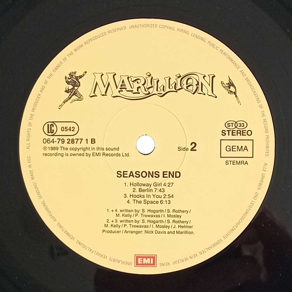 Marillion - Seasons End (LP)