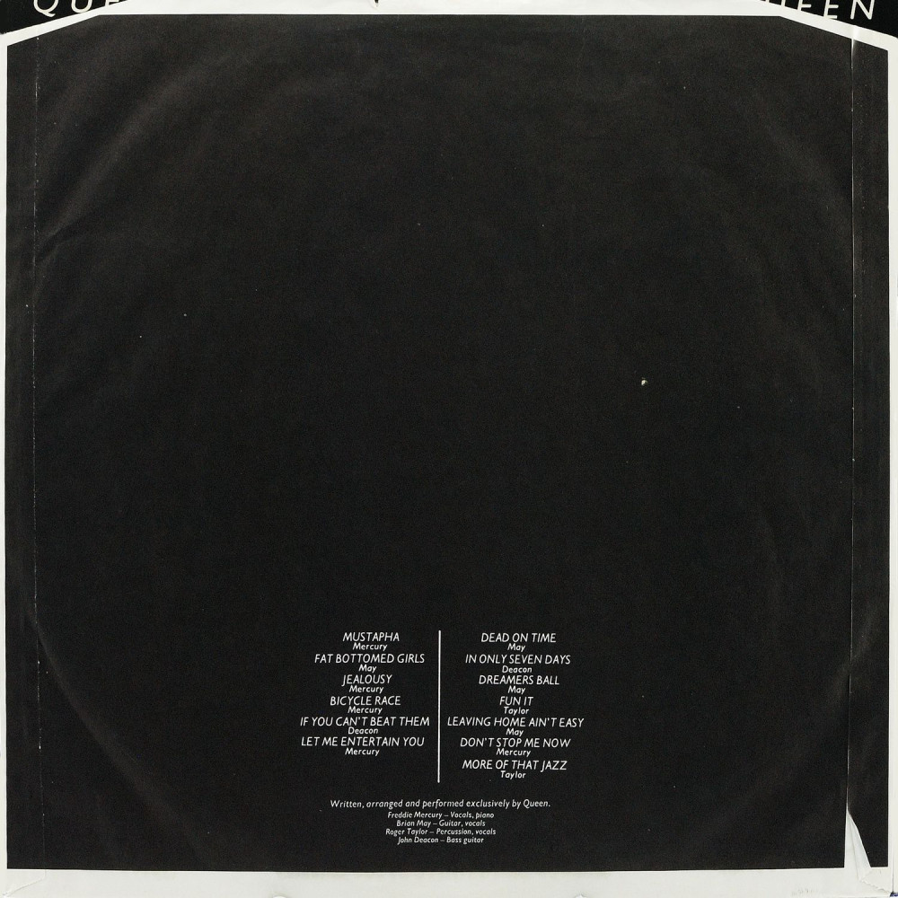 Queen, Jazz (1St Press) (G/f) (Ins.) (LP)